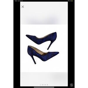Penny Loves Kenny Womens 9.5M Sparkle Textile Pointed Toe Stiletto Heel Pumps